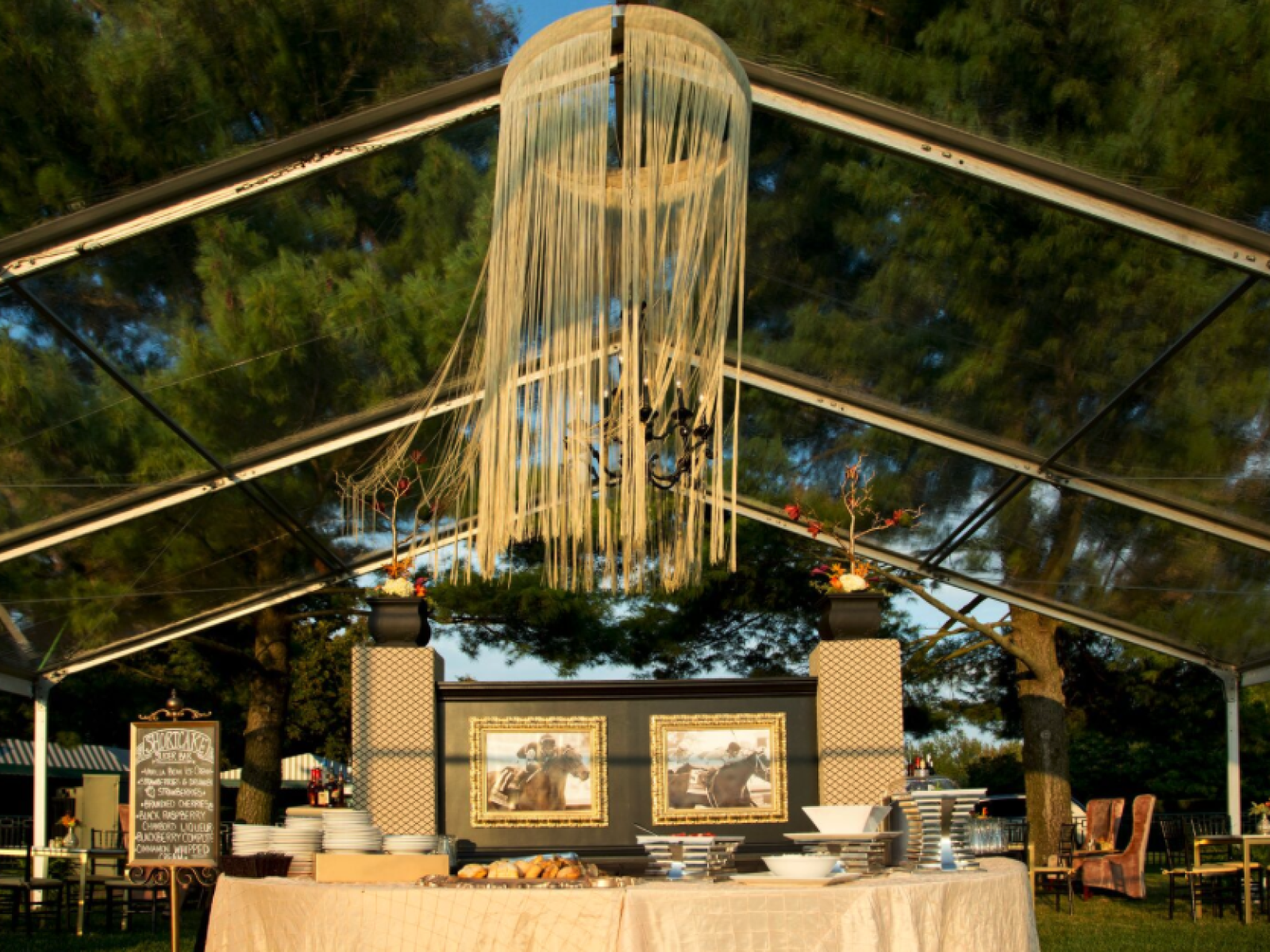 Tent on Kneevalleytracks Club lawn